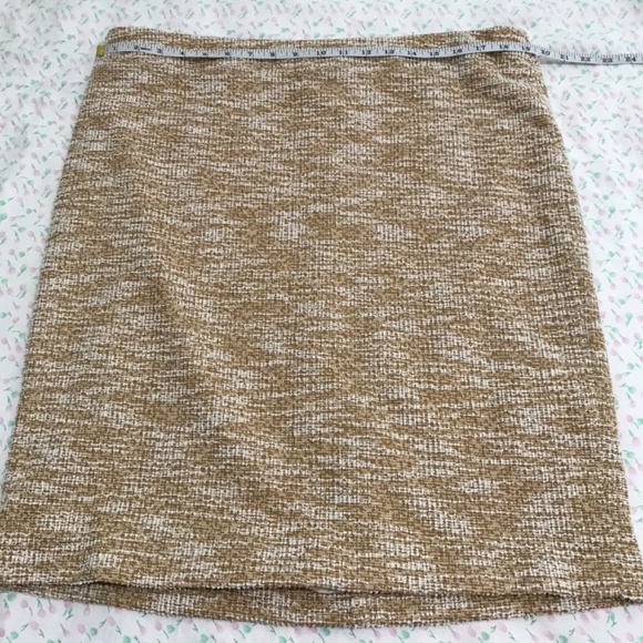 NWOT Laura Yellow High Waisted Tweed Boucle Pencil Skirt Plus Size 16/1X - Picture 2 of 9